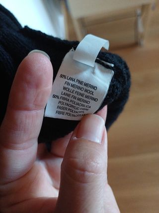 Vestito lungo nero a collo alto