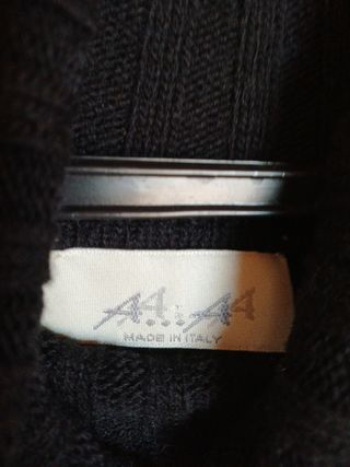 Vestito lungo nero a collo alto