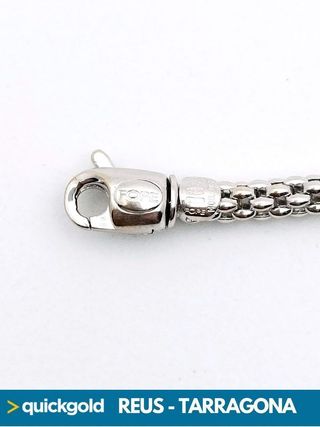 RV1032 PULSERA DE ORO BLANCO TIPO FOPE  10.78 GR