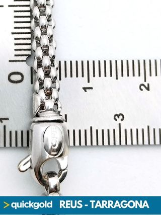 RV1032 PULSERA DE ORO BLANCO TIPO FOPE  10.78 GR
