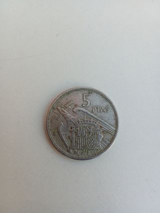 Moneda 5 Pesetas Franco 1957