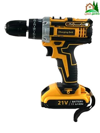 Taladro Atornillador 21V con 2 Baterías