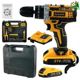 Taladro Atornillador 21V con 2 Baterías