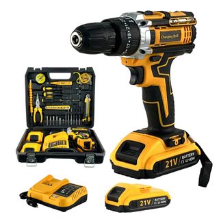 Taladro Atornillador 21V con 2 Baterías