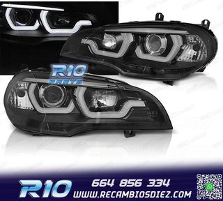 FAROS BMW X5 E70 07-13 TUBE LIGHT DRL BLACK