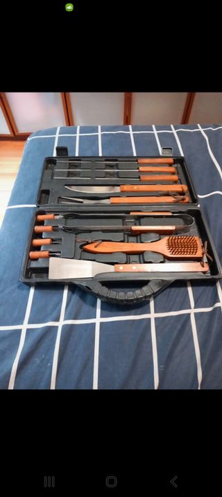Set Barbecue Acciaio Inox 12 Pezzi