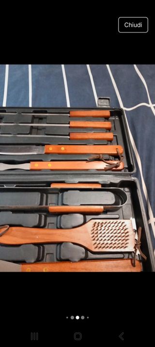 Set Barbecue Acciaio Inox 12 Pezzi