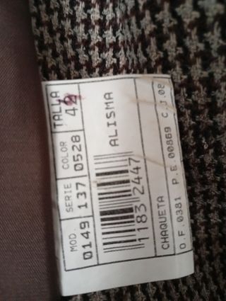 Chaqueta de lana talla 42