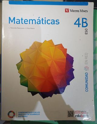 Libro de Matemáticas B 4 ESO, de Vicens Vives 