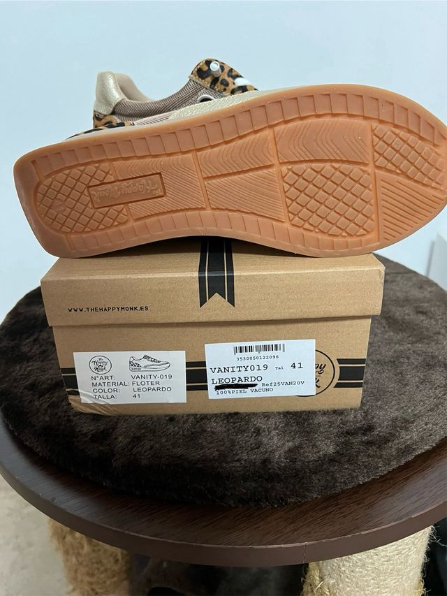 Zapatillas The Happy Monk Leopardo Talla 41