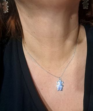 CONJUNTO PENDIENTES Y COLGANTE CON CADENA DE ACERO