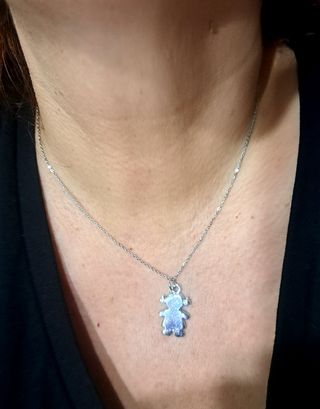 CONJUNTO PENDIENTES Y COLGANTE CON CADENA DE ACERO