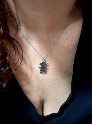 CONJUNTO PENDIENTES Y COLGANTE CON CADENA DE ACERO