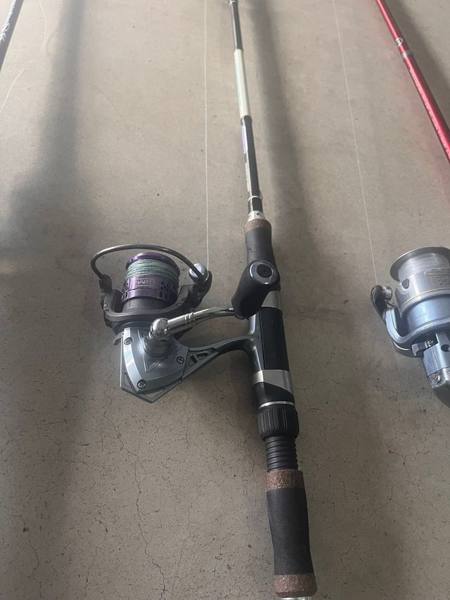 3 Cañas de Pesca con carretes. también separado