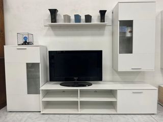 Mueble TV Blanco Completo