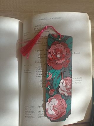 Marcapáginas Flores 3D - 01