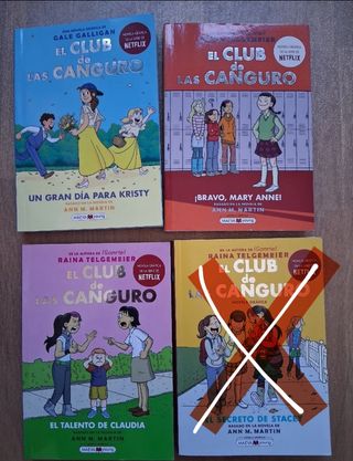 Lote de 3 libros de El Club de las Canguro.