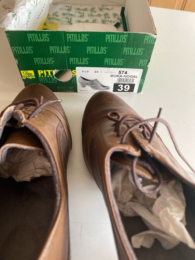 Zapatos de cordones Pitillos marrones