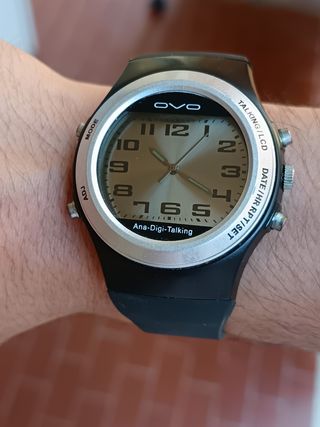 Ovo Ana-Digi-Talking Orologio Uomo Parlante