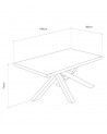 Mesa de comedor GAEL madera y metal