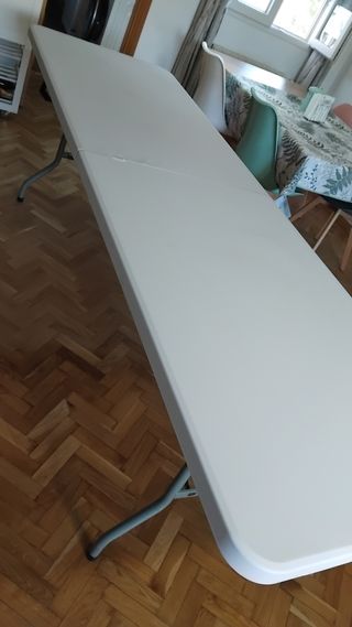 Mesa extensible 2.40m blanca