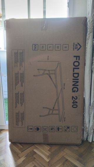 Mesa extensible 2.40m blanca
