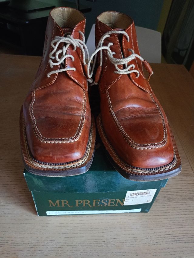 Scarpe uomo MR. PRESENT pelle marrone taglia 43