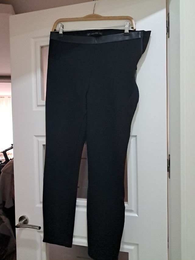 Pantaones de vestir negro para mujer