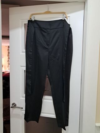 Pantalón de vestir negro para mujer