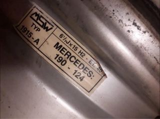 Llantas Mercedes Benz clase e W124 c 190E W201 ...