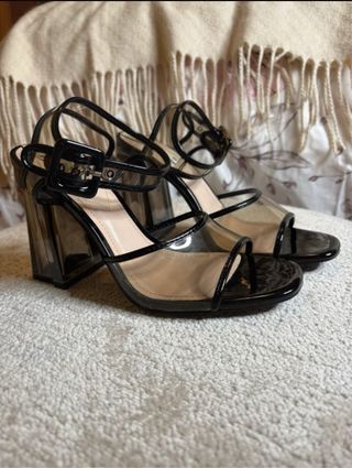 Tacones Zara Transparentes Talla 36