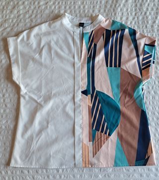 Blusa M Geométrico Multicolor