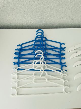 Perchas madera blancas para niño y bebé