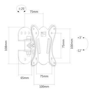 Soporte Pared TV Pantalla Ajustable 