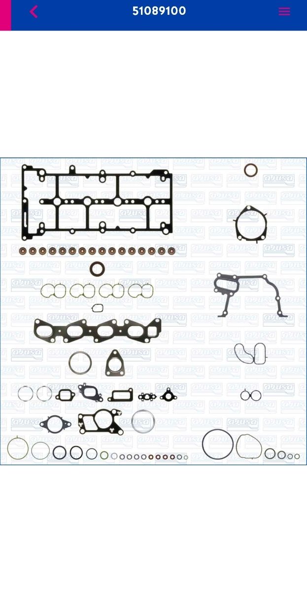 Kit de Juntas Ajusa Jeep 51089100 Diesel