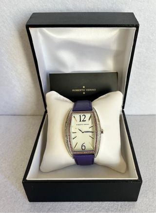 Reloj Pulsera Mujer Roberto Verino Morado/Plateado