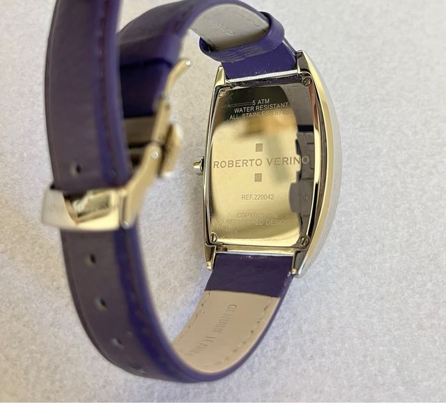 Reloj Pulsera Mujer Roberto Verino Morado/Plateado