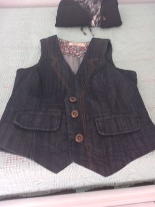 Chaleco vaquero azul de Blanco Jeans 
