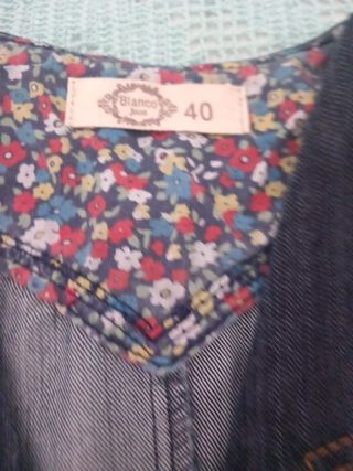 Chaleco vaquero azul de Blanco Jeans 
