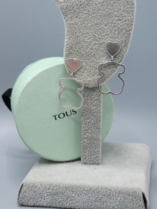 Pendientes Tous Corazón Plata