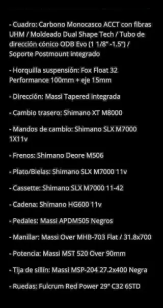 Bicicleta Massi Pro Expert