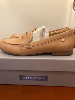 Mocasines Stonefly Beige Talla 38
