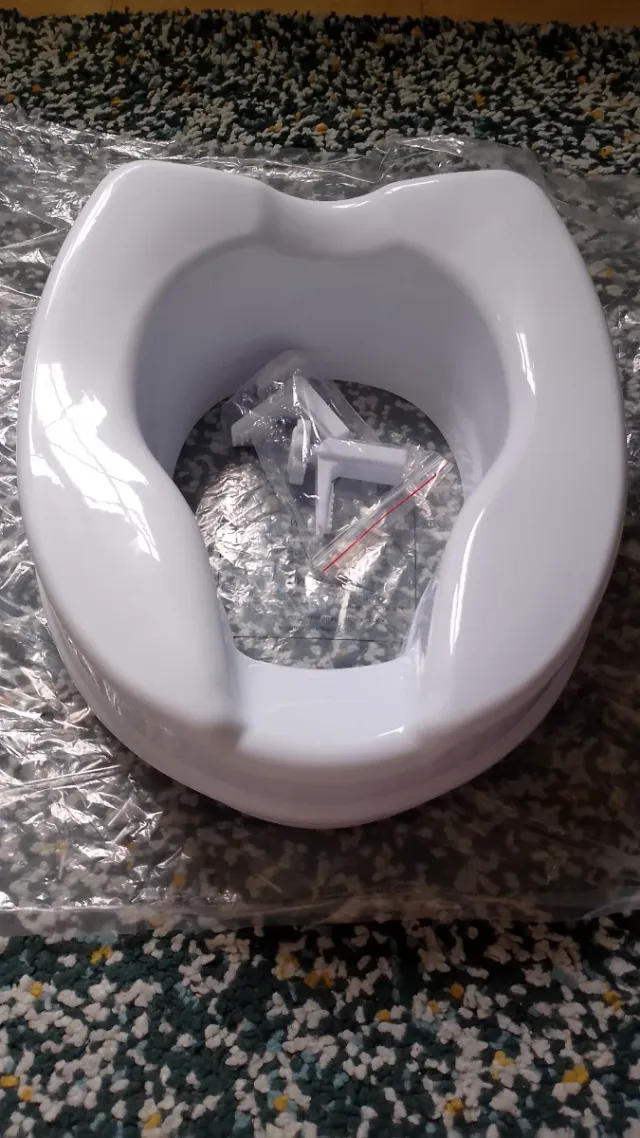 Bwave Asiento Elevado Inodoro sin tapa blanco