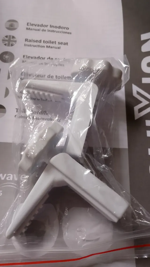 Bwave Asiento Elevado Inodoro sin tapa blanco