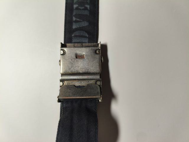 Cinturón Coronel Tapioca Algodón Negro