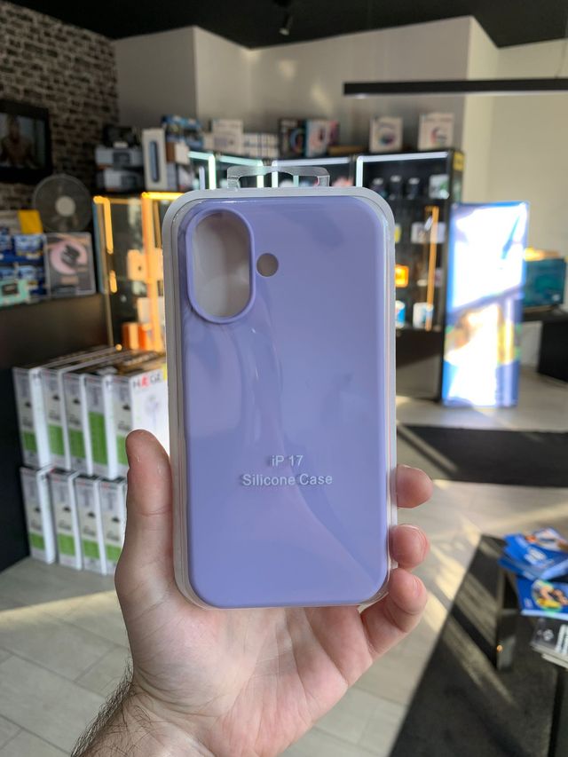 Capa Silicone para iPhone 17 Lilás