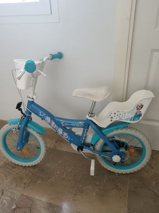 Bicicleta Frozen 14 pulgadas, para niños 3-5 años