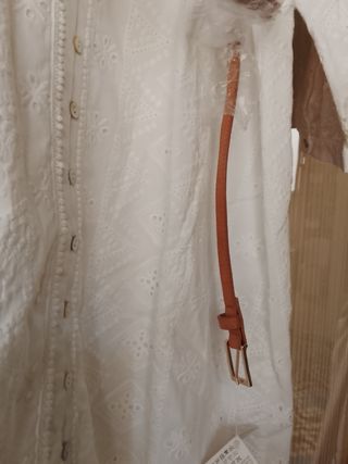 Vestido blanco bordado