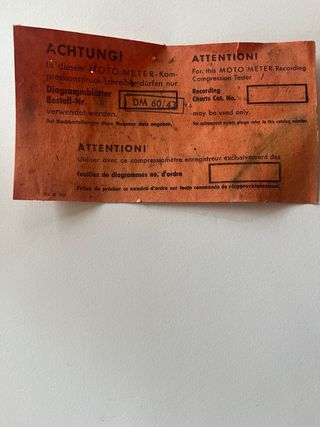 Comprobador de compresión Monometer con grabación