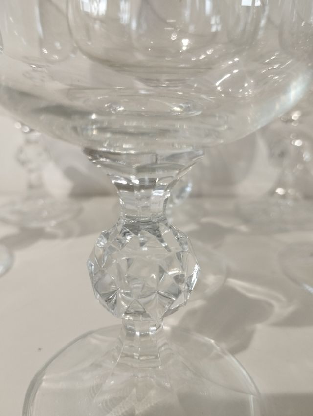 Juego de copas de cristal Bohemia